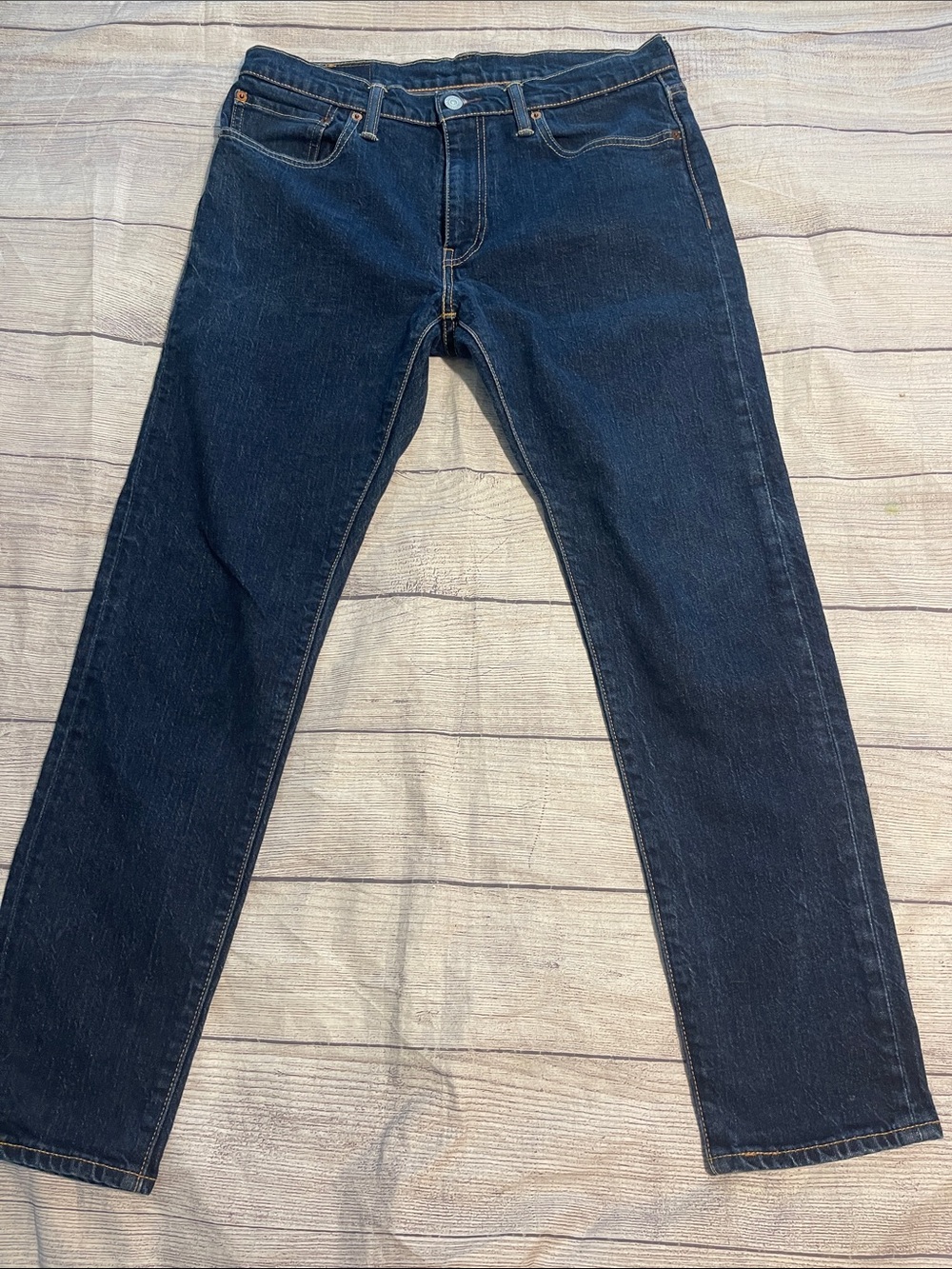 Womens Levi 512 Dark Blue jeans 32 30 Straight Jeans